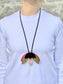 Necklace Double-face Lotus Medium Red