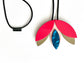 Necklace Double-face Lotus Medium Red